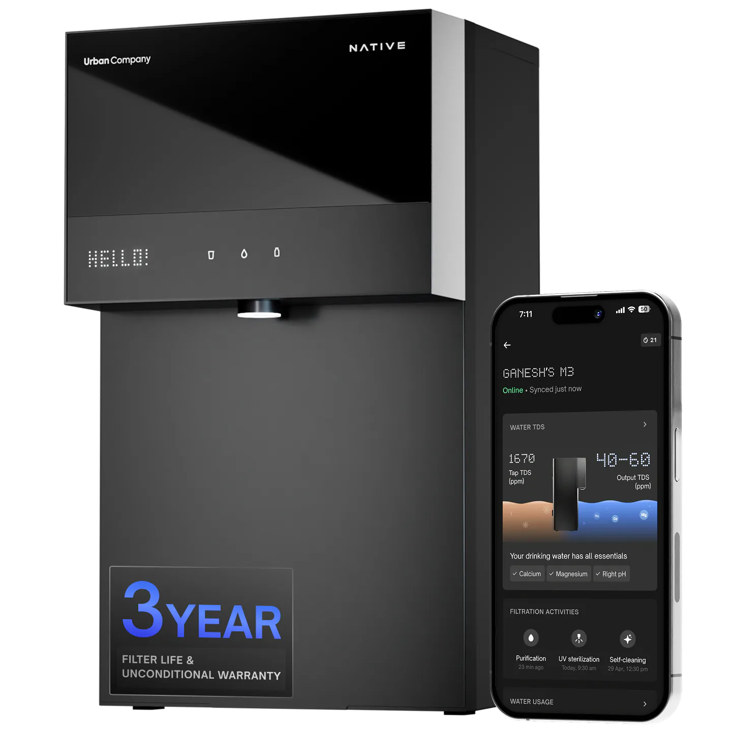Urban Company Native M3 Pro water purifier