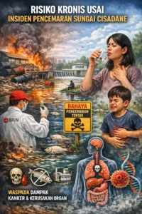 Read more about the article BRIN Soroti Risiko Kronis Usai Dari Insiden Pencemaran Sungai Cisadane