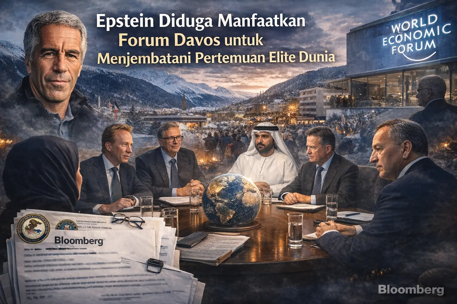 Read more about the article Epstein Diduga Manfaatkan Forum Davos untuk Menjembatani Pertemuan Elite Dunia