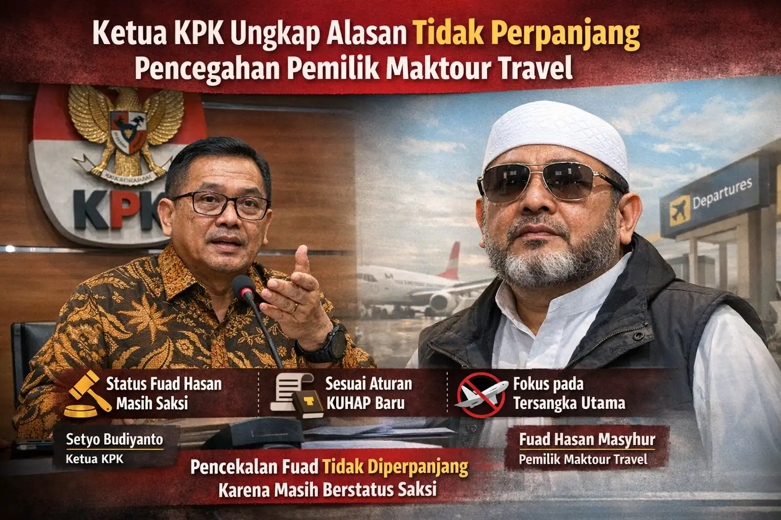 Read more about the article Ketua KPK Ungkap Alasan Tidak Perpanjang Pencegahan Pemilik Maktour Travel