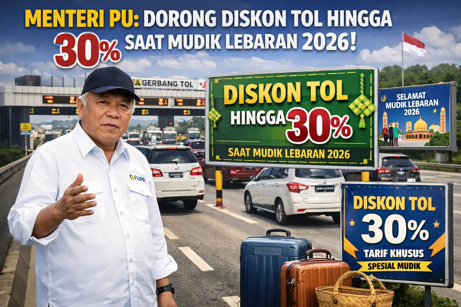 Read more about the article Menteri PU Dorong Diskon Tol Hingga 30 Persen Saat Mudik Lebaran 2026