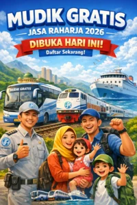 Read more about the article Mudik Gratis Dari Jasa Raharja 2026 Dibuka Hari Ini – Cek Informasi Lengkapnya di Sini