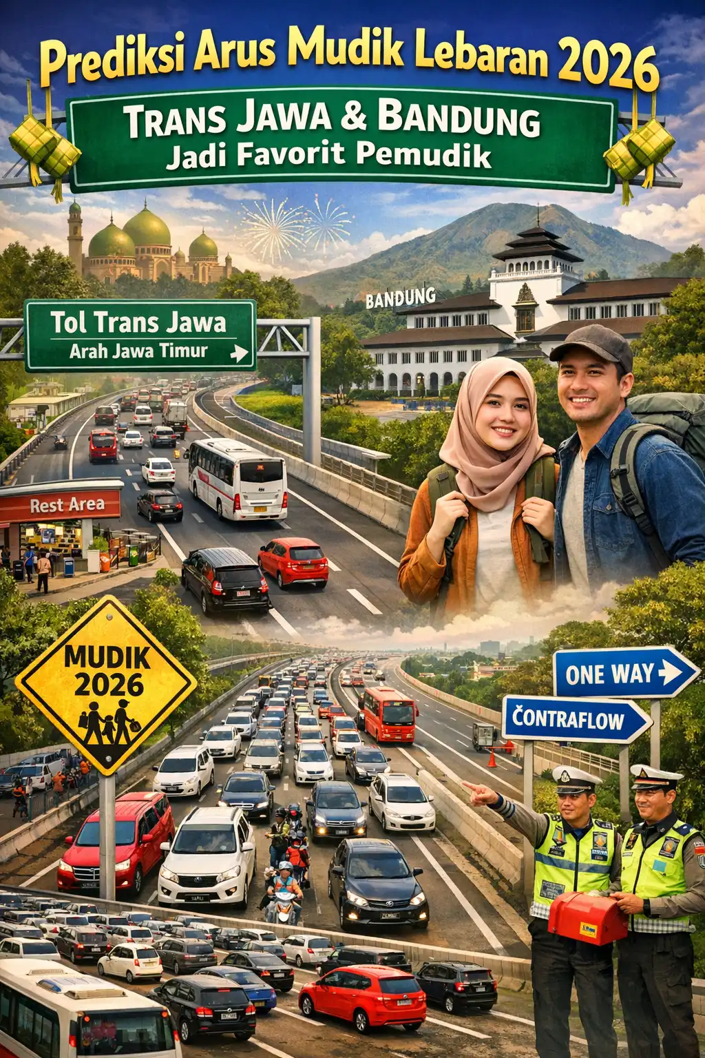 Read more about the article Prediksi Arus Mudik Lebaran Tahun 2026: Trans Jawa dan Bandung Jadi Favorit Pemudik