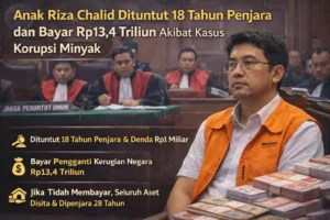 Read more about the article Anak Riza Chalid Dituntut 18 Tahun Penjara dan Uang Pengganti Rp13,4 Triliun dalam Kasus Dugaan Korupsi Minyak
