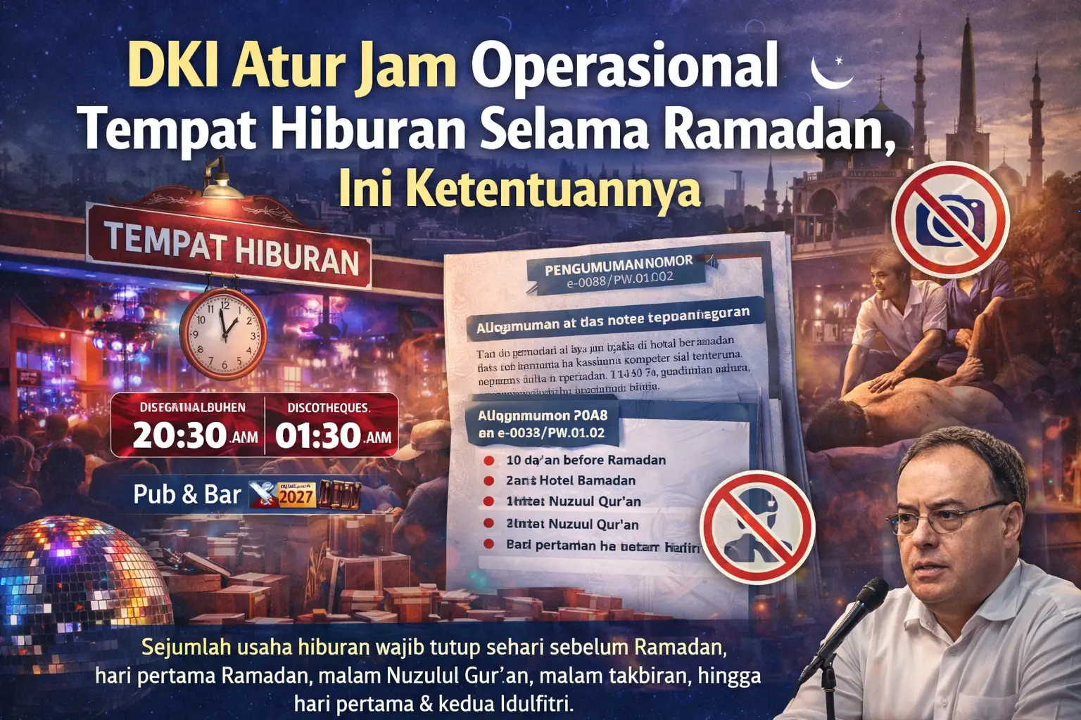 Read more about the article DKI Jakarta Atur Jam Operasional Tempat Hiburan Selama Ramadan, Ini Ketentuannya